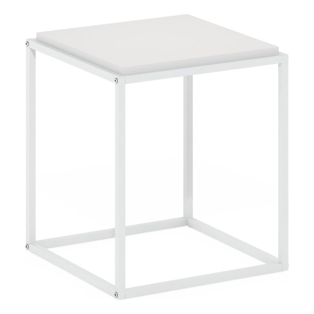 Pemberly Row Modern Stackable Shelf in 1-Tier in Solid White