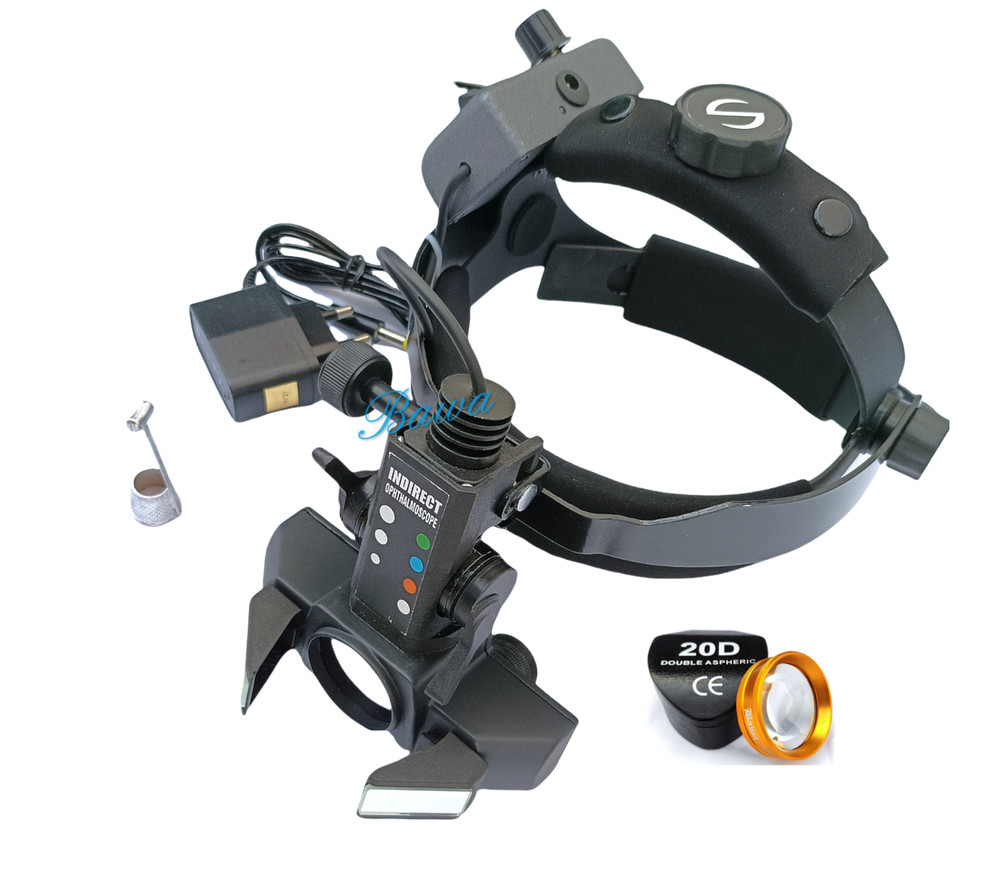 Indirect Ophthalmoscope Three Filter - Cobalt Blue, White & Green & Accessory