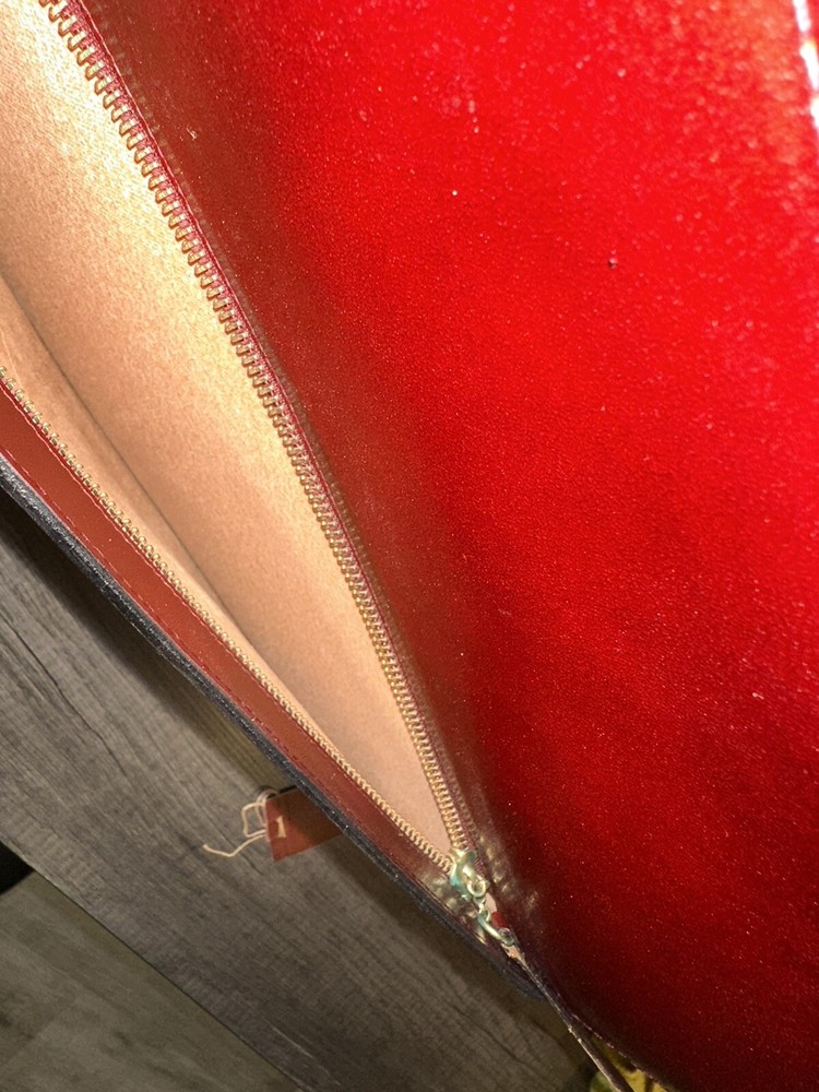 vintage leather document holder