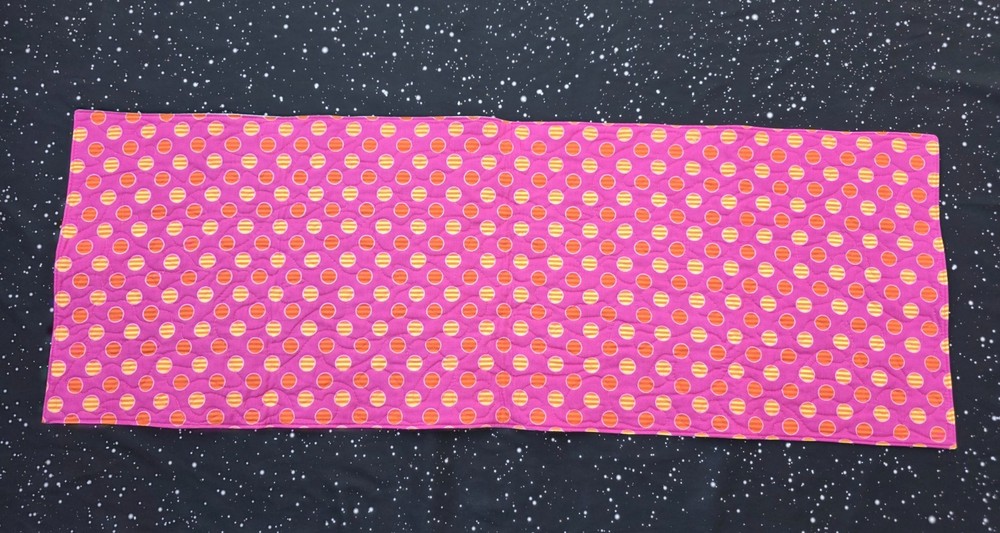 Handmade Quilted Table Runner C A R E bears rainbows clouds stars