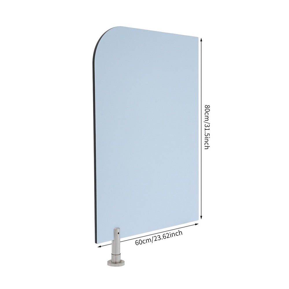 Wall-Mounted Men Urinal Partition Screen, Urinal Partition Divider Screen Blue