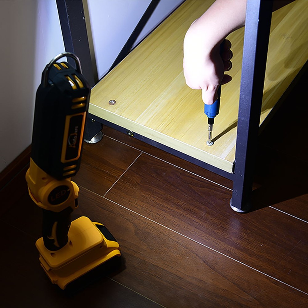 Cordless LED Pivoting Work Light For DeWALT LED 20V 20Volt MAX Flashlight TOOLS