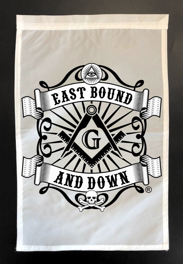 Masonic East Bound & Down® Garden Flag