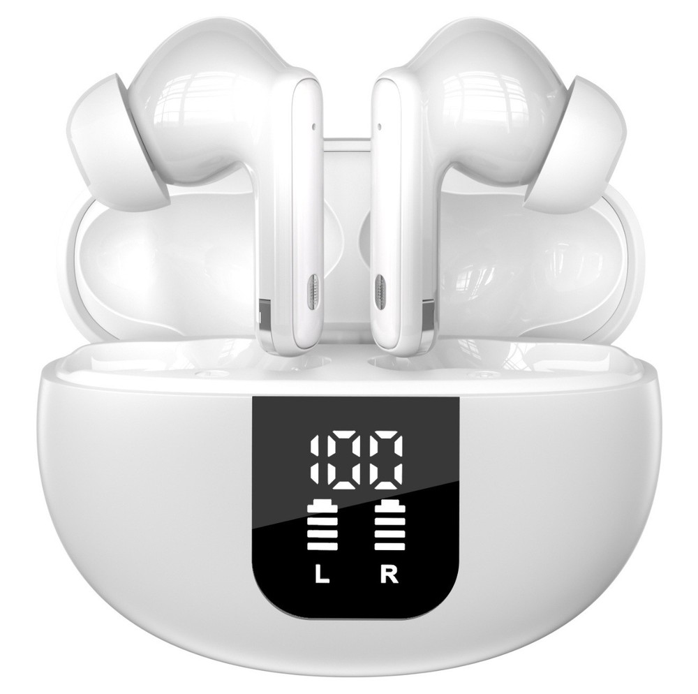 Smart Bluetooth Earbuds with Mic ANC for iPhone 15, Pixel 9, Galaxy S24