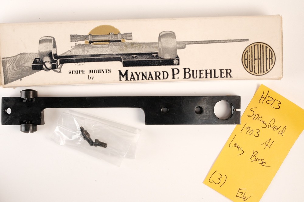 H213 Buehler Scope Mount Base Code S Springfield 1903 A1 Long Base