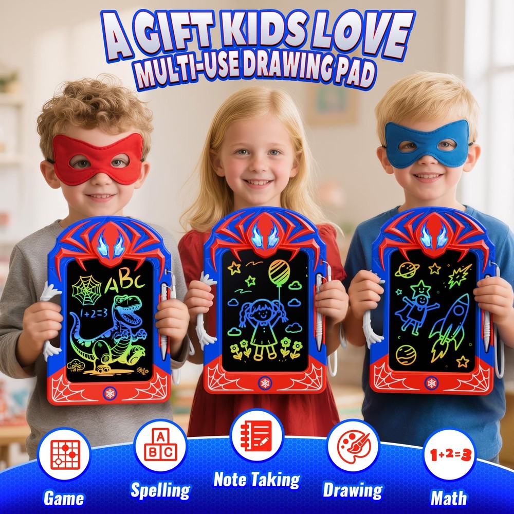 Cool LCD Writing Tablet with Web Stylus & Web Grip–Fun Doodle Board for Kids,...