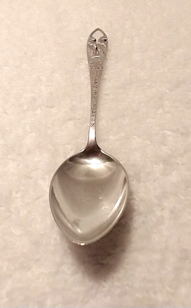 Vintage Solid Sterling Silver Yellowstone National Park Souvenir Spoon