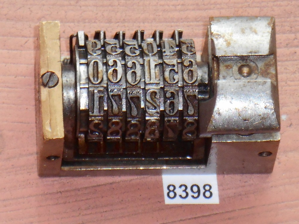 Letterpress Numbering machine (BATES) 6 digits | 8398