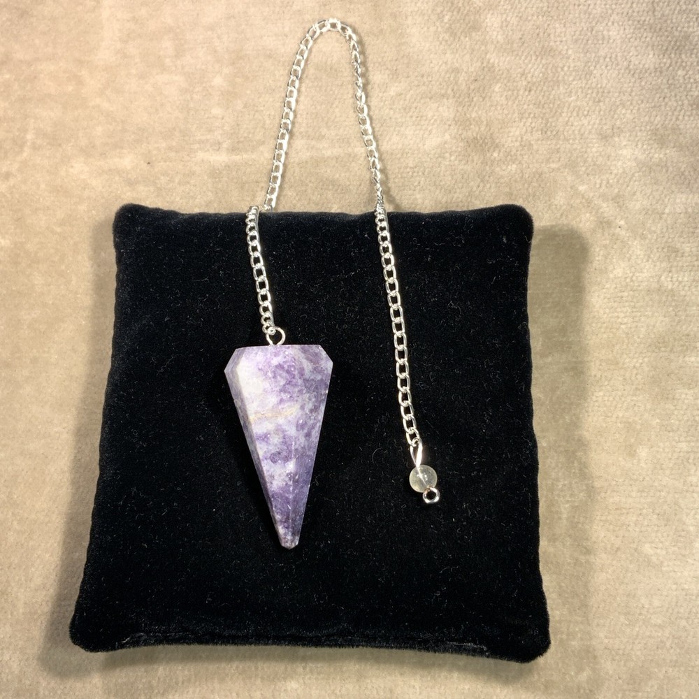 Lepidolite Gemstone Pendulum / Pendant #3