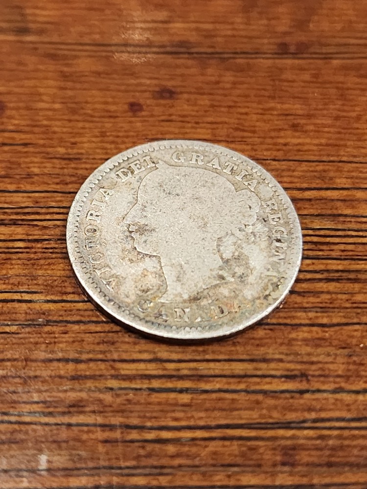1870 Canada 10 Cents Silver Coin