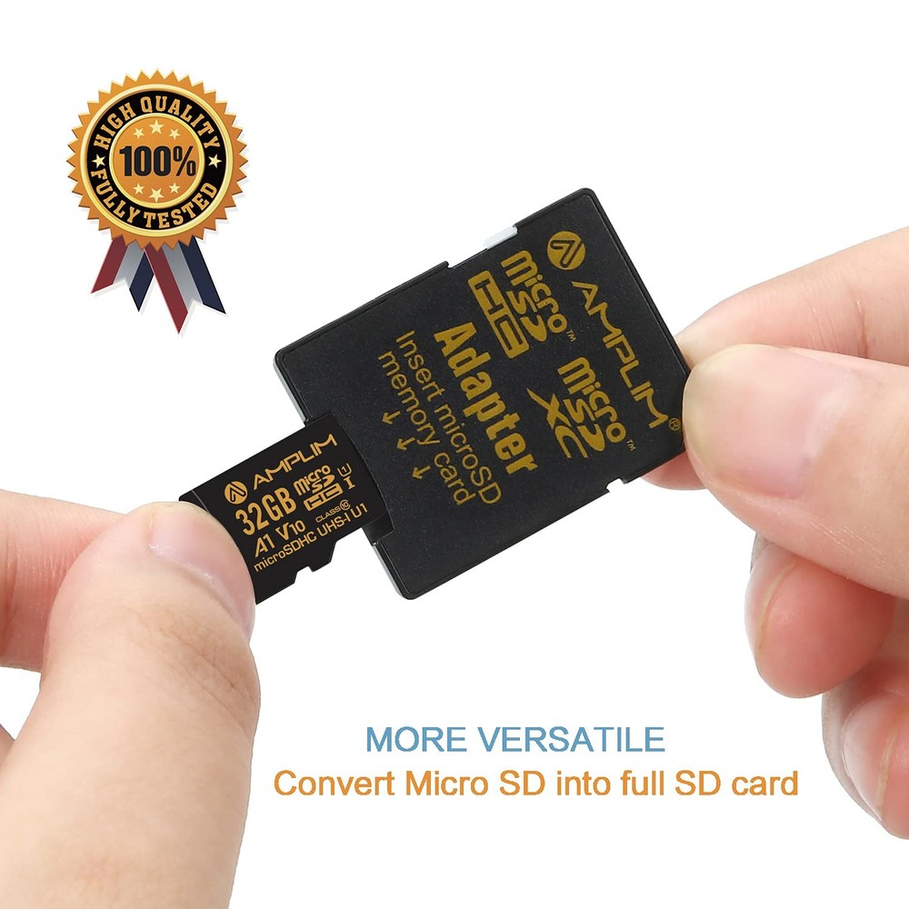 32GB Micro SD Card, 2 Pack MicroSD Memory Plus Adapter, MicroSDHC Class 10 UH...