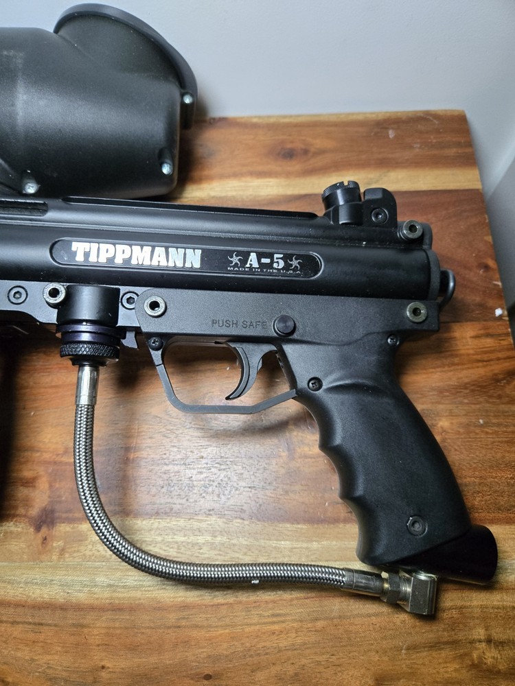 Tippmann A5 Basic Power Pack Woodsball Mechanical Paintball Gun Marker See Video
