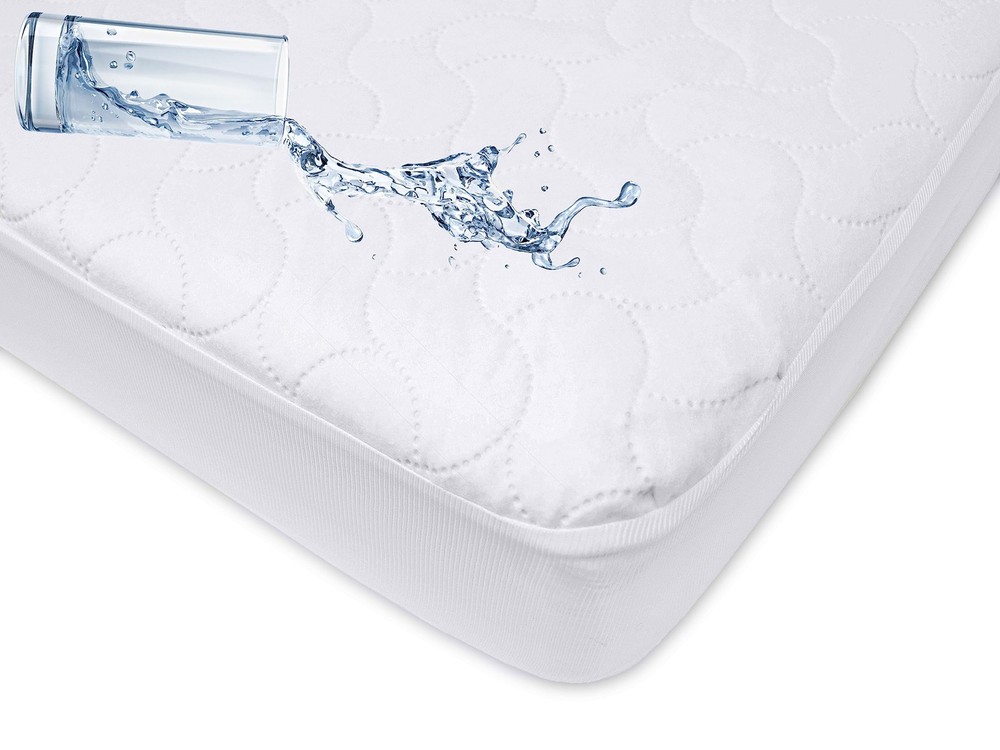 Waterproof Fitted Crib Mattress Protector 52" x 28" - Quilted, Noiseless, Sof...