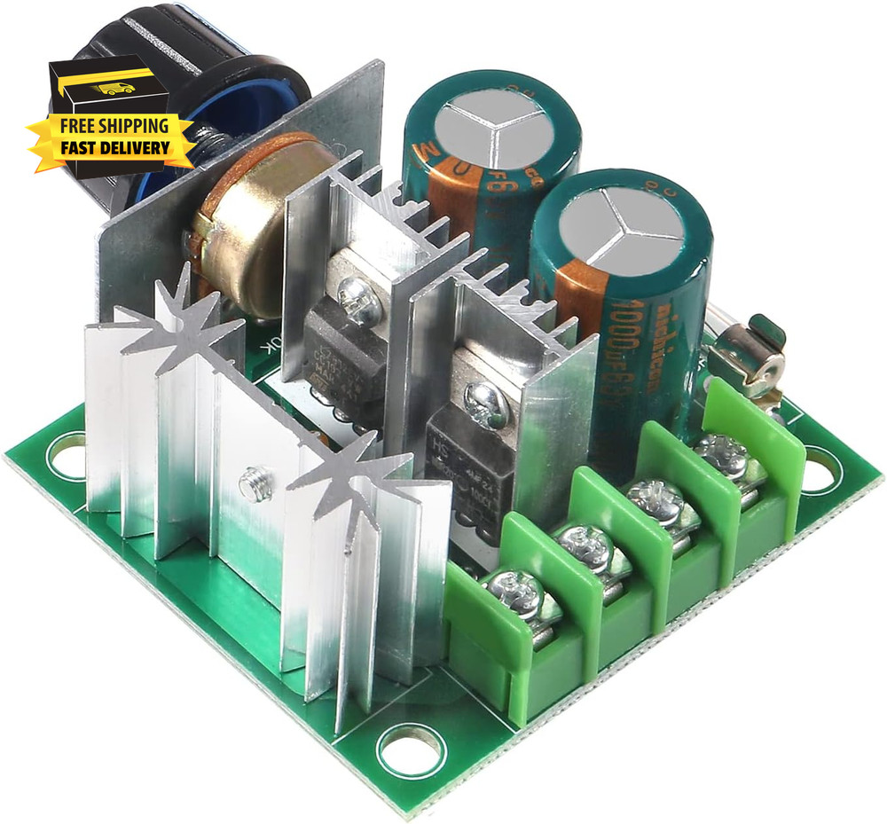 2Pcs 12V-40V 10A PWM DC Motor Speed Control Switch Controller Voltage Regulator