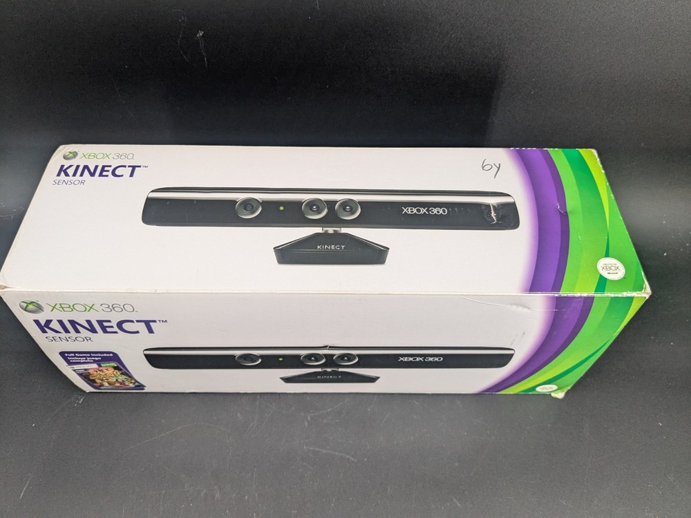Microsoft XBOX 360 Sensor With Game In Box Sealed Cords