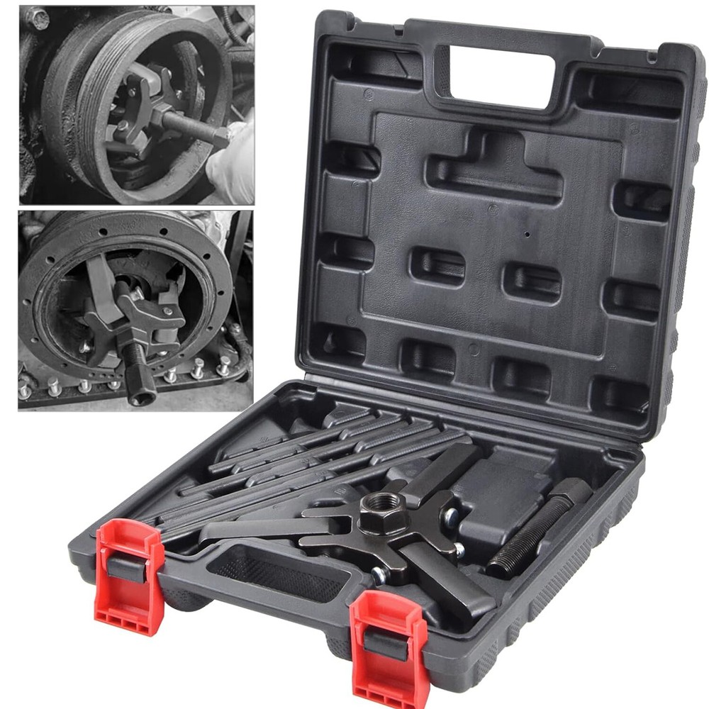 Harmonic Balancer Puller Kit, Adjustable 3-Jaw Puller for Removing Harmonic Damp