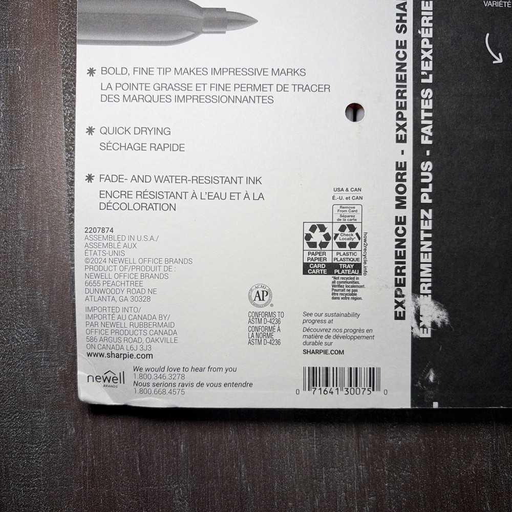 Sharpie Fine Point Assorted Color Permanent Markers - 12 CT