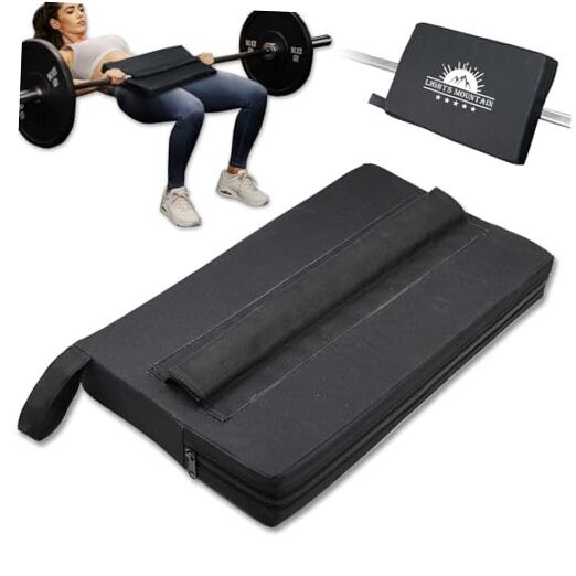 Square Hip-Thrust Pad Protective Extra Thick Foam pad for Barbell Black