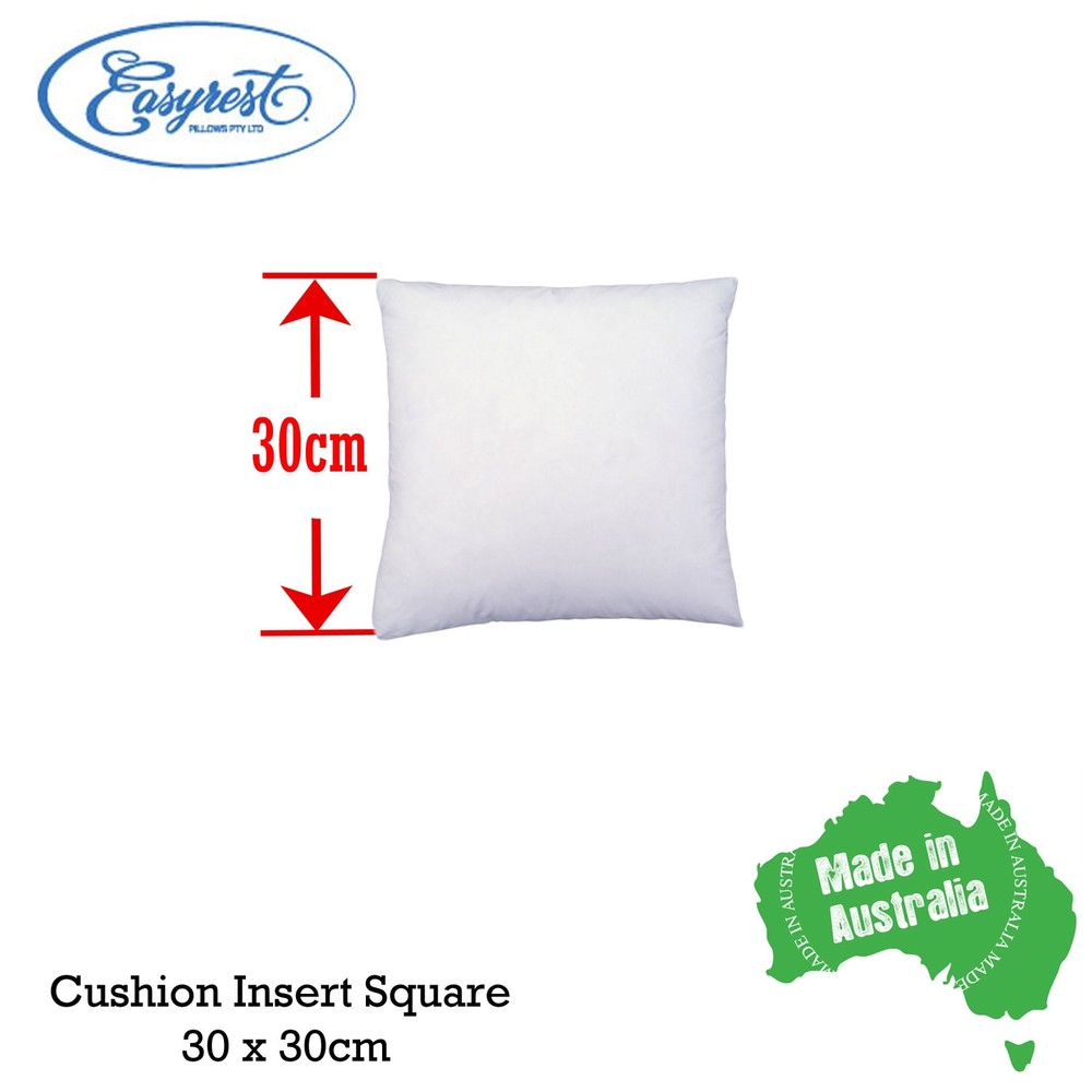 EASYREST Australian Made Cushion Inserts Premium Polyester Filled - 12 sizes