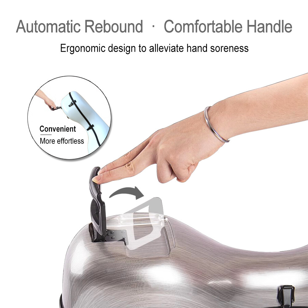 Cello Case 4/4 with Wheels and Embedded handle Hard shell Waterproof white