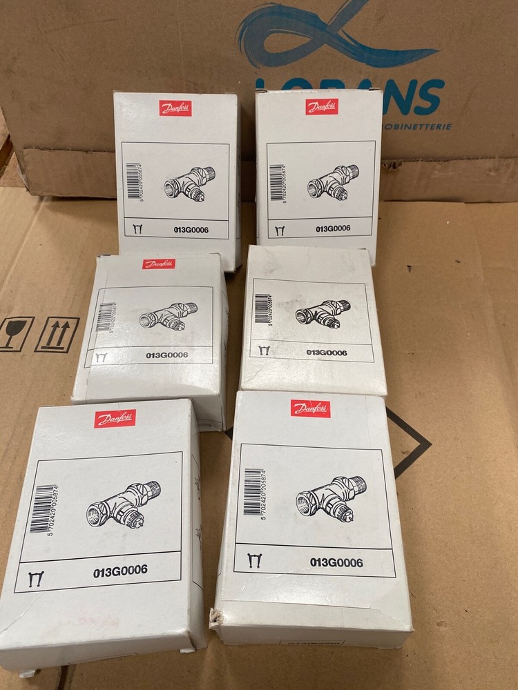 3 pcs x DANFOSS HEATING 013G0006 tap body RA-FN 20 right 3/4