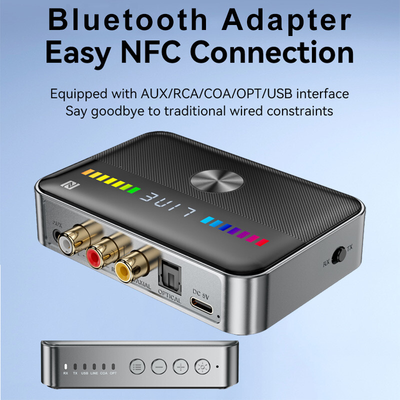 Long Range Bluetooth Transmitter Receiver Wireless Home Car Stereo Audio Adapter
