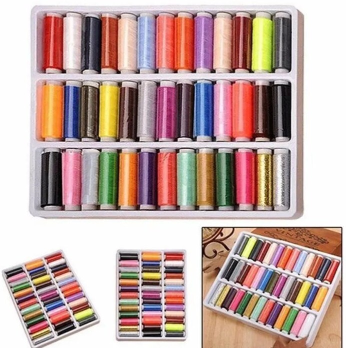Thread 39pcs Mixed Colors Yarn Machine Spool