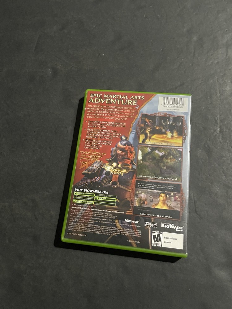 jade empire xbox Case only