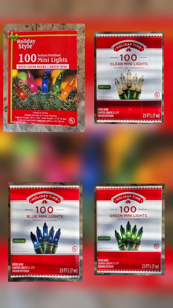Holiday Time / Style 100 Mini Light String - (NIB)
