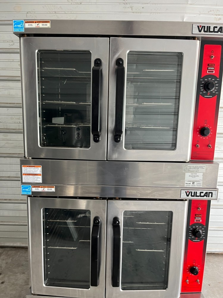 Vulcan double deck gas convection oven