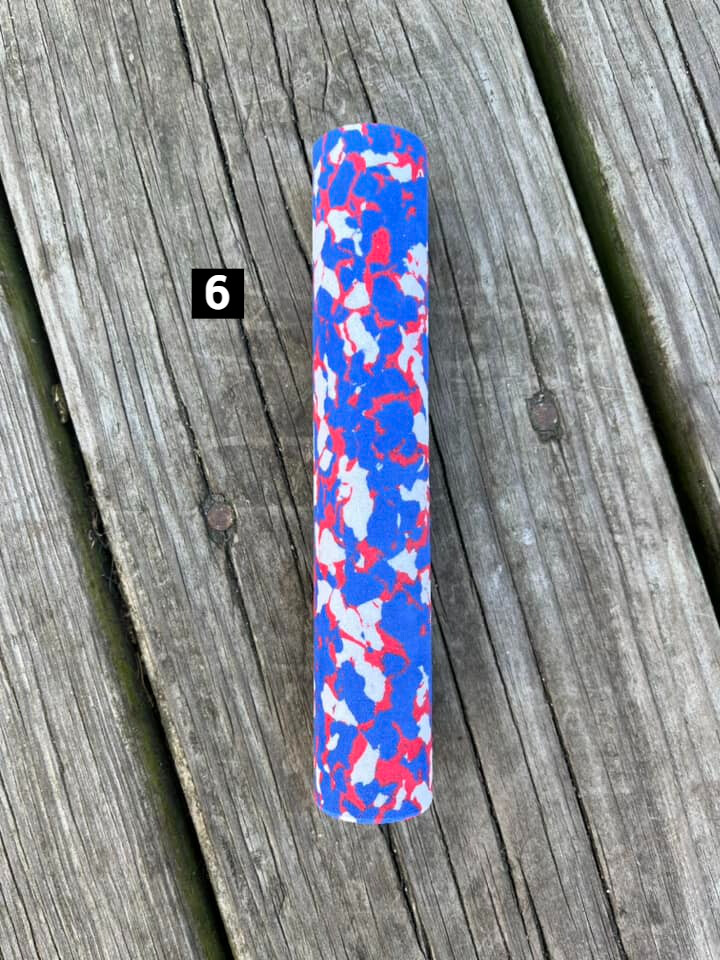 6" Rod Building Wrapping Camo colored foam Handles