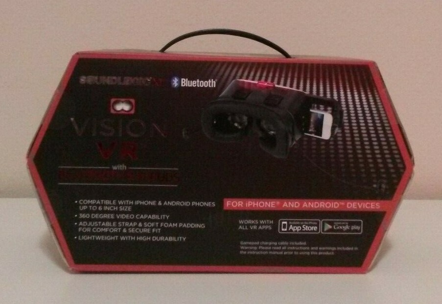 Sound Logic XT Vision VR Headset With Bluetooth Earbuds - Glasses