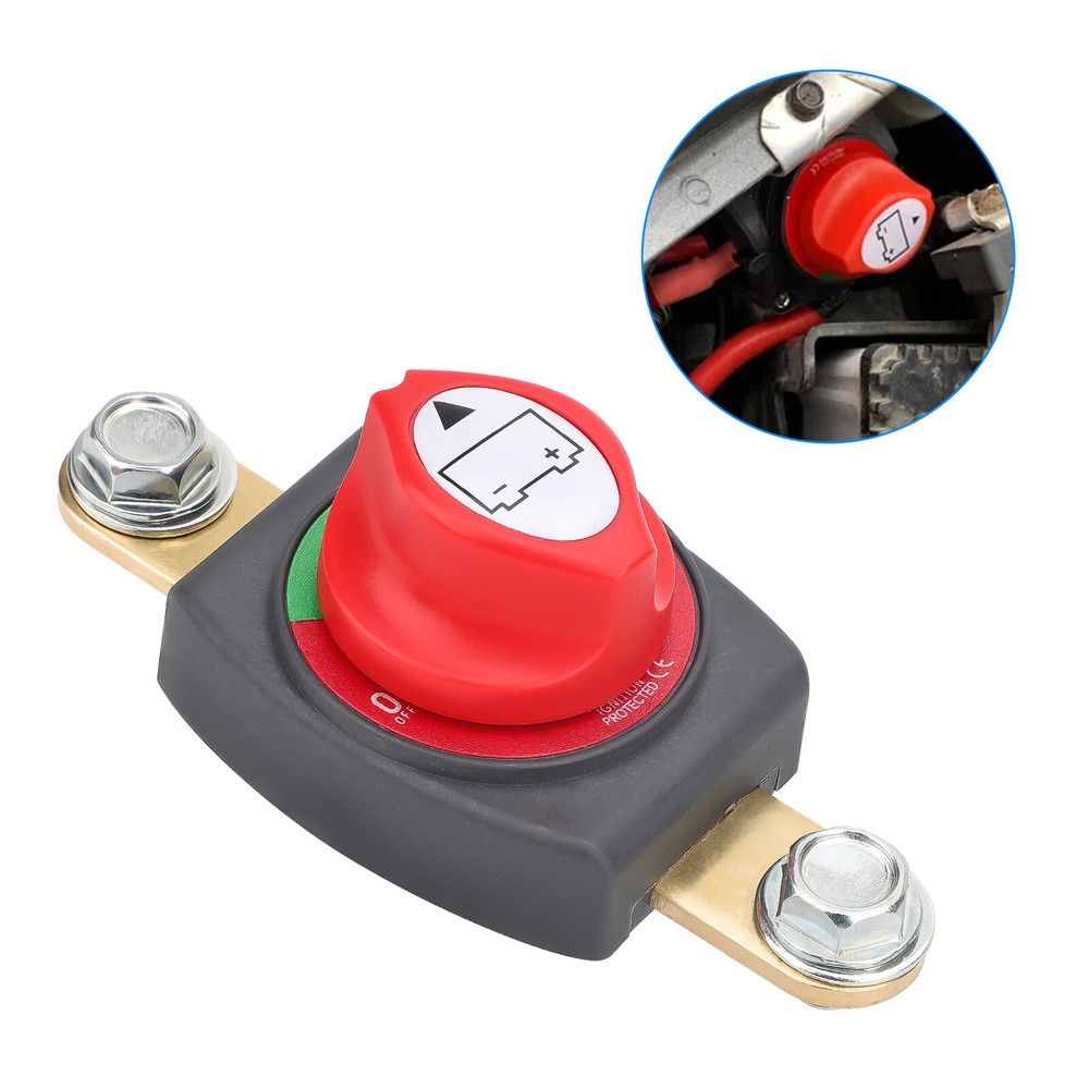Battery Disconnect Switch Marine Isolator Cut-Off Power Master Battery Switch