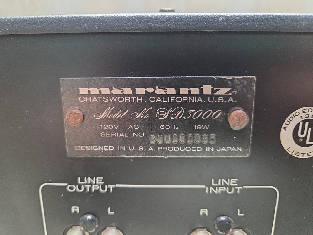 *VINTAGE* Marantz SD3000 Stereo Cassette Deck Japan (Plays Read)