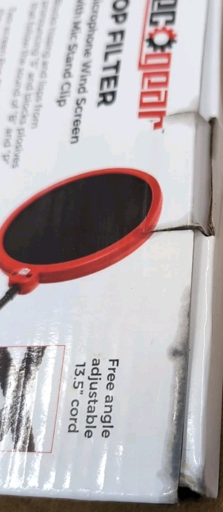 Deco Gear Universal Double Layer Pop Filter Microphone Wind Screen with Clip