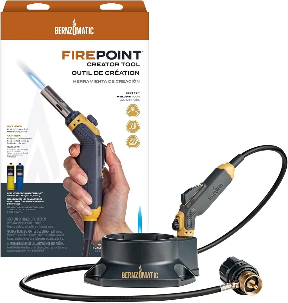 FirePoint Creator Precision Flame Torch with 41" Hose - MAP-Pro Compatible
