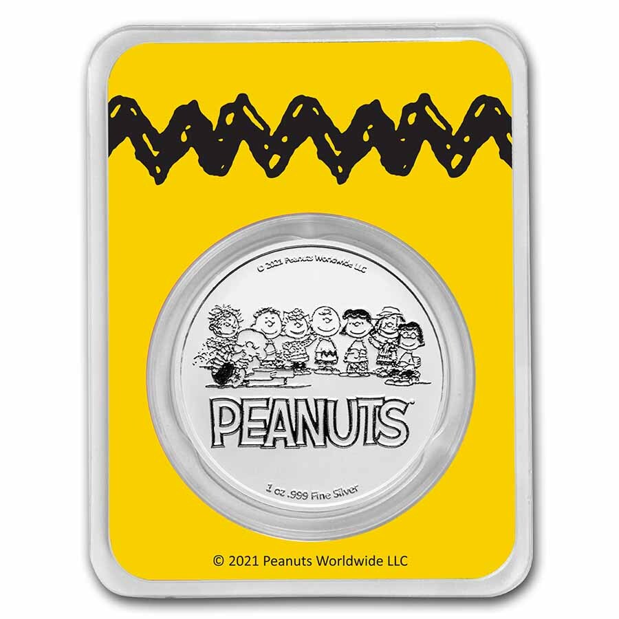 Peanuts® Lucy Van Pelt 1 oz Colorized Silver Round