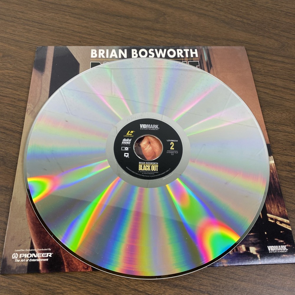 BLACK OUT Laserdisc LD RARE BRIAN BOSWORTH