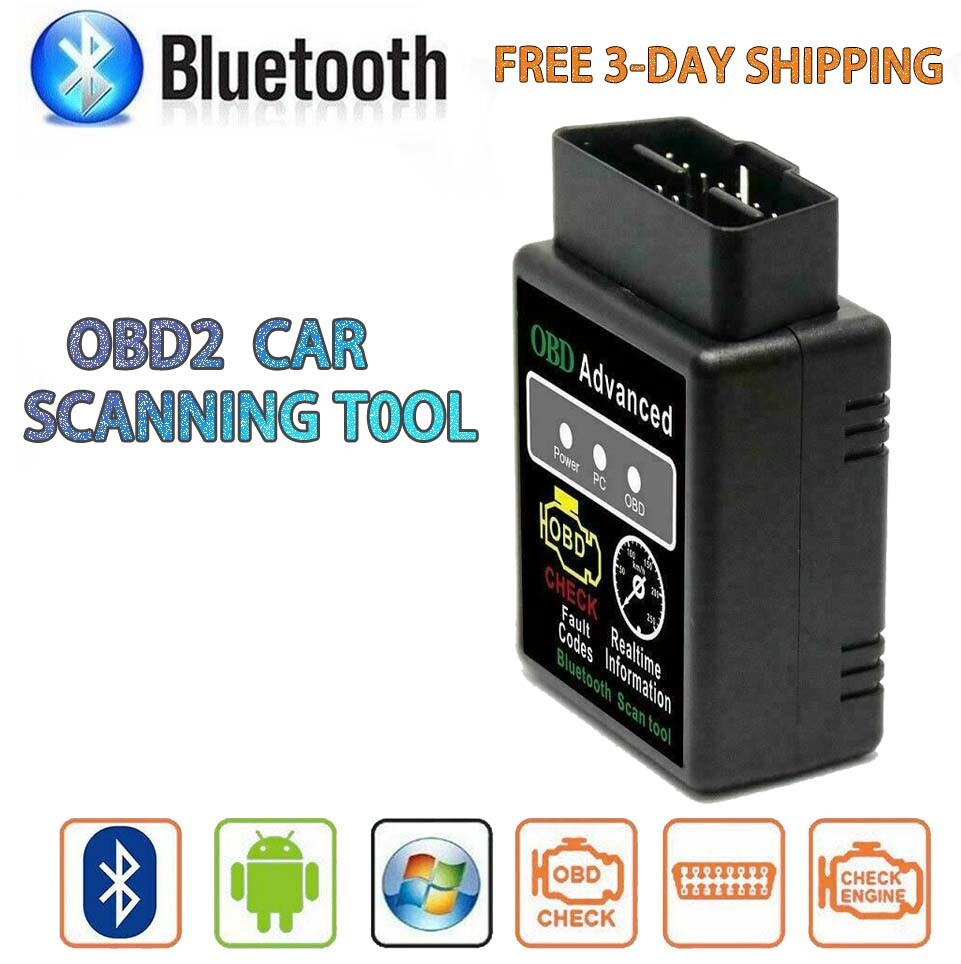 Car Bluetooth Code Scanner Reader ELM 327 Automotive Diagnostic Tool OBDII