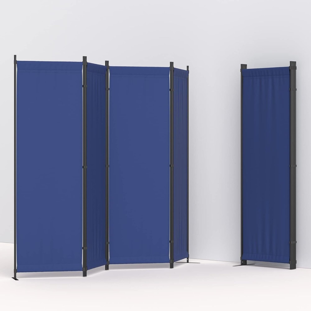 Room Divider 4 Panel Folding Privacy Screens 88'' Room Separation Home Office