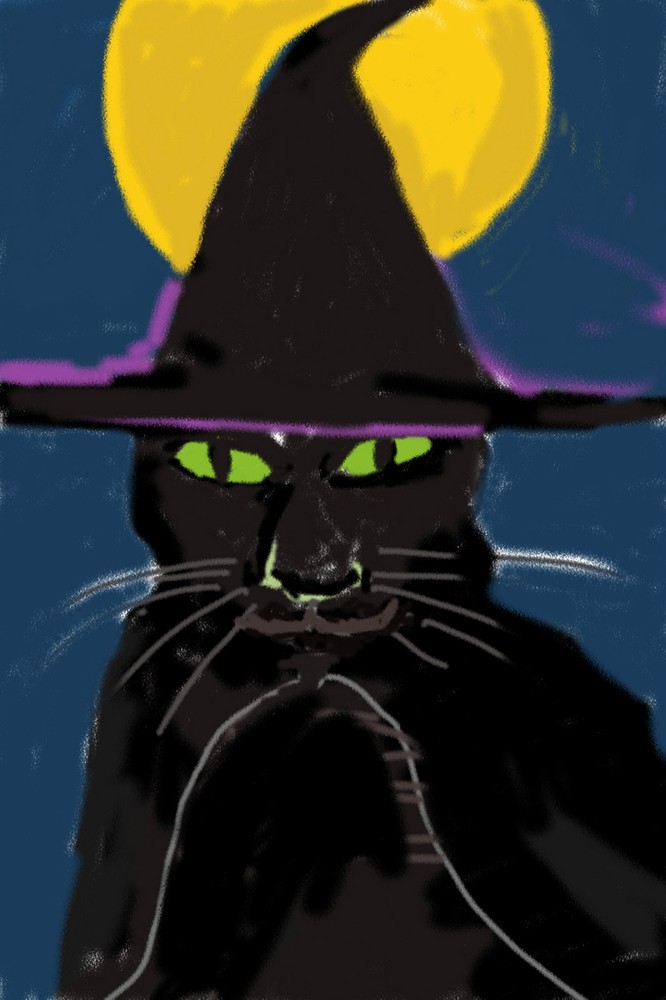 Handmade Artwork Halloween Witch Candy Bag & More Designs