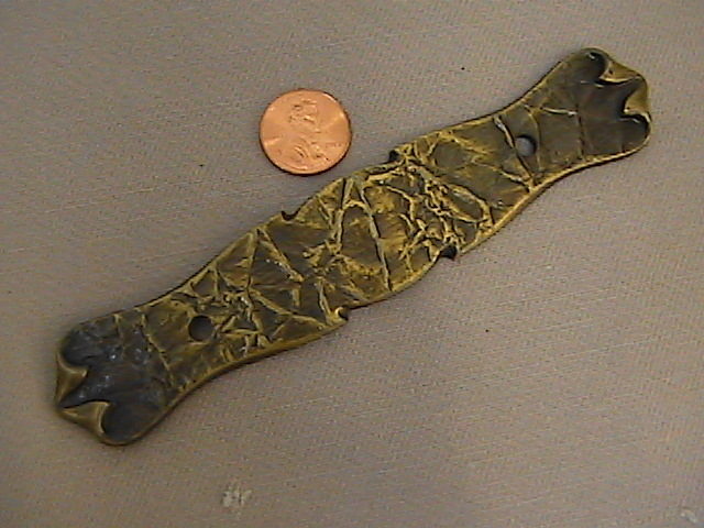 Vintage Burnished Bronze finish Cabinet Handle Back Plate.
