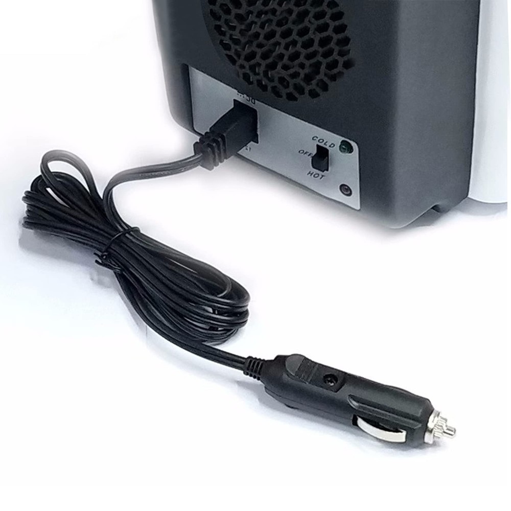 12V Car Cooler Plug Power Cable,Mini Fridge Cool Replacement Black
