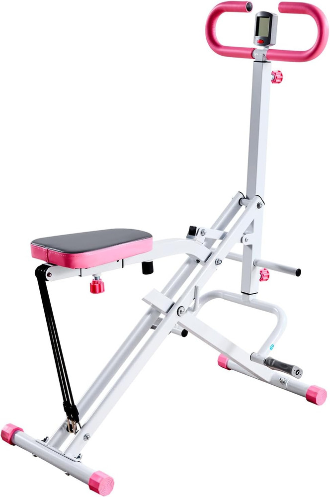 Squat Machine, Deep Squat Rowing Machine for Home, Easy Setup & Foldable Exercis