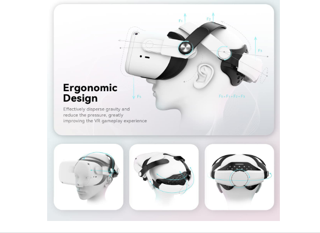 Adjustable Head Strap for Quest 2, Quest 2 Elite Strap, Enhanced Support & Comfo