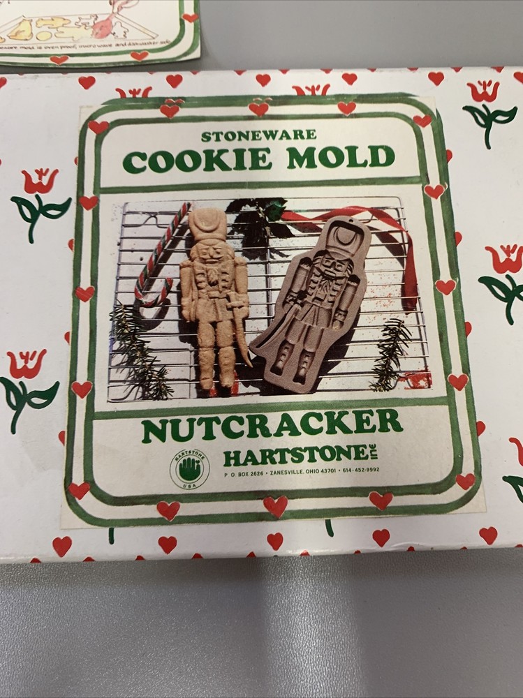 2 Cookie Cutter/Mold by HARTSTONE Design SANTA & Nutcracker Original box. 9"