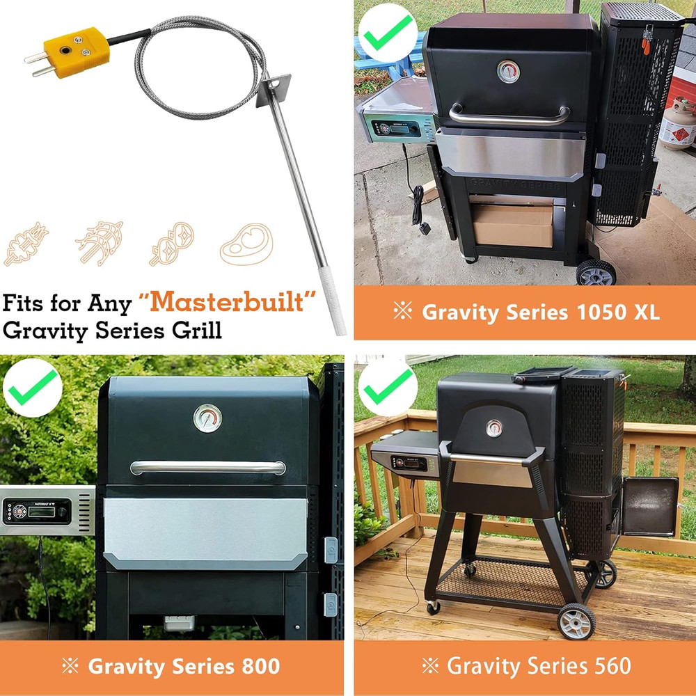 Replacement for Masterbuilt Temperature Probe Kit 1-Piece, Compatible with Maste