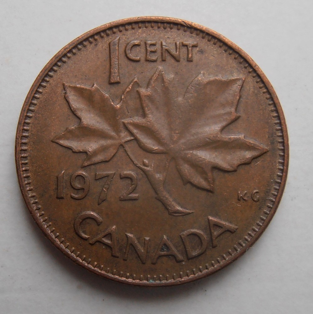 1972 CANADA 1 CENT