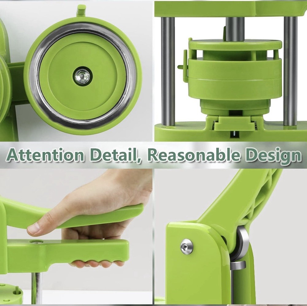 Button Maker Machine Multiple-Sizes - Pin Maker Machine 1.25 inch+2... Fast Ship