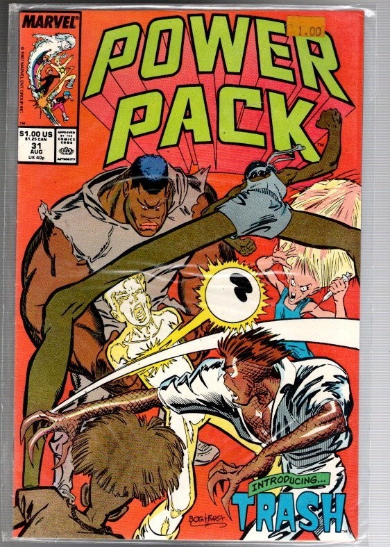 COMIC--Power Pack Introducing Trash--FREE SHIPPING